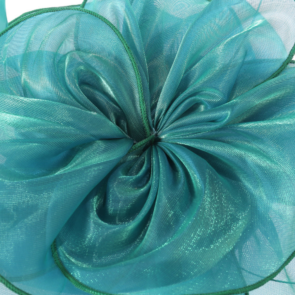 Elegant Women’s Faux Linen Feather Headpiece – Melbourne Cup Fascinator Hat for Weddings, Evening Parties, Races, and Formal Fashion Events