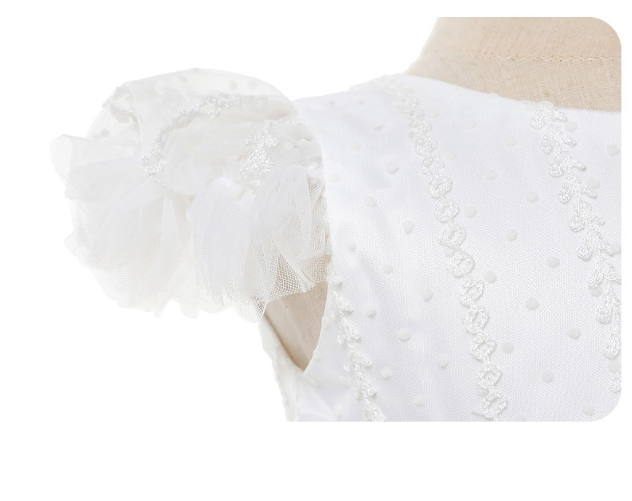 Baby Girl Lace Christening Dress Ivory Princess Gown Wedding Outfit