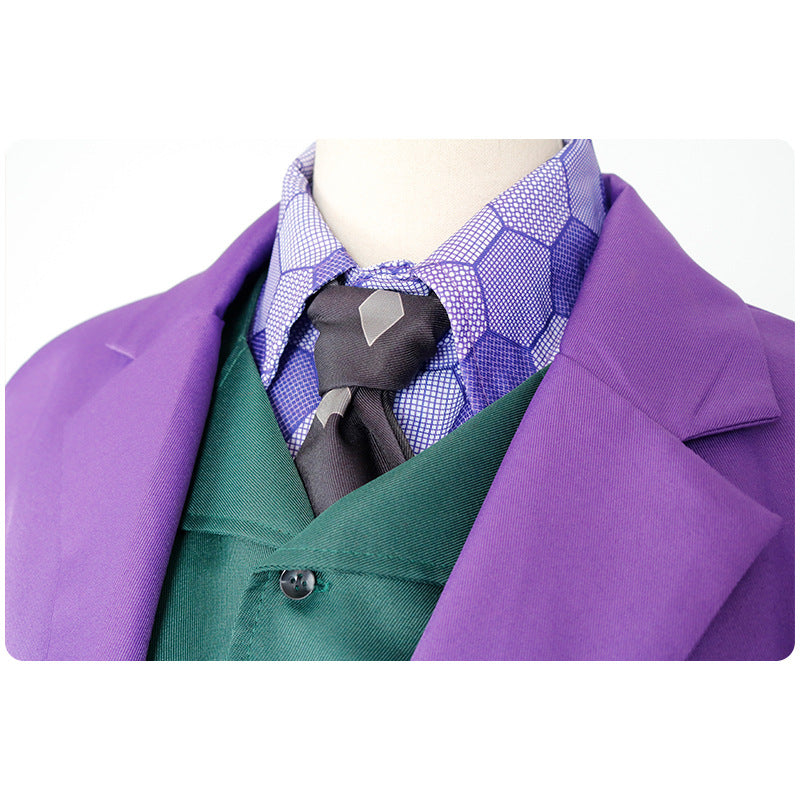 Horror Ball Joker Clown Suit Set Halloween Costume