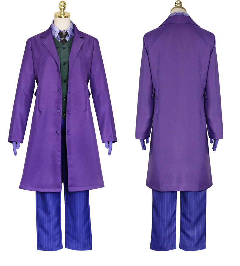 Horror Ball Joker Clown Suit Set Halloween Costume