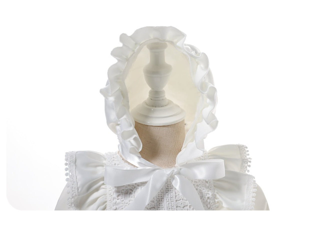 Long Sleeve Baby Girl Christening Dress – Spring Autumn Lace Princess Gown