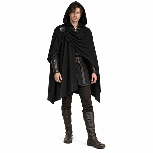 Adult Medieval Corduroy Hooded Cloak – 150CM