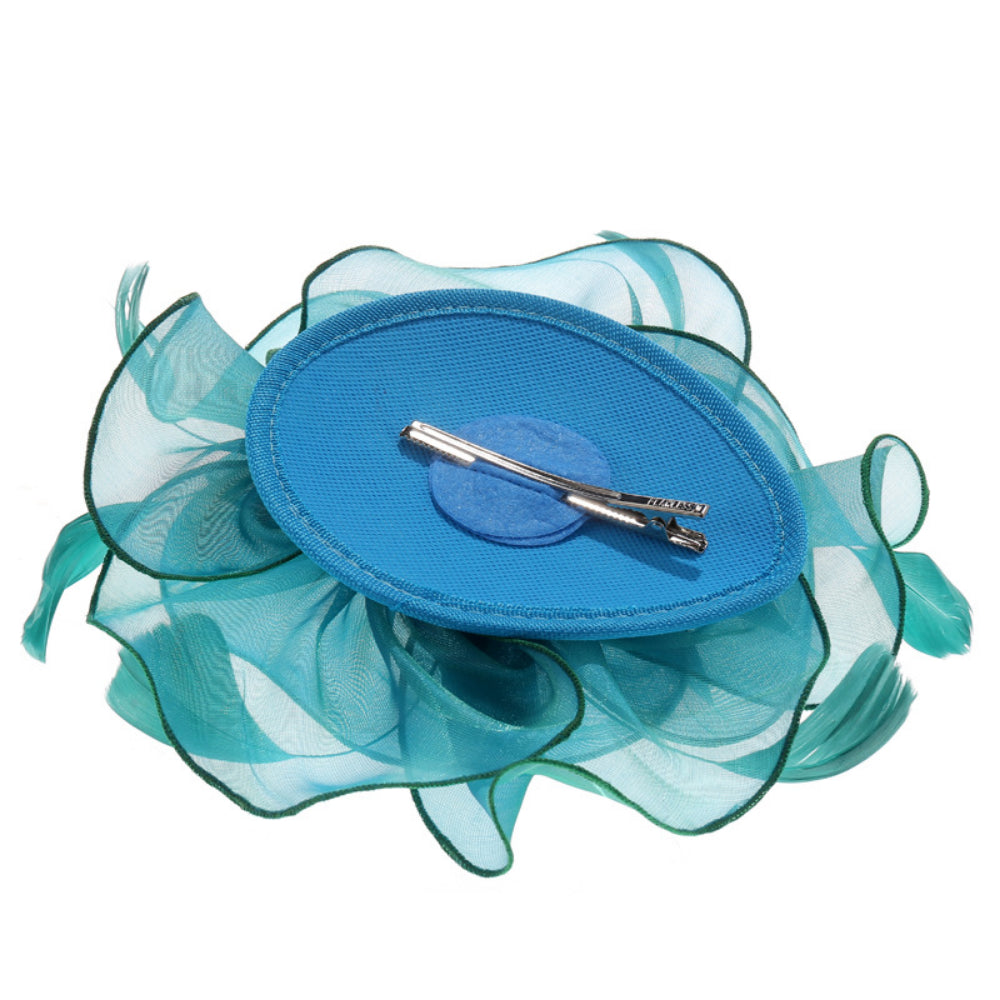 Elegant Women’s Faux Linen Feather Headpiece – Melbourne Cup Fascinator Hat for Weddings, Evening Parties, Races, and Formal Fashion Events