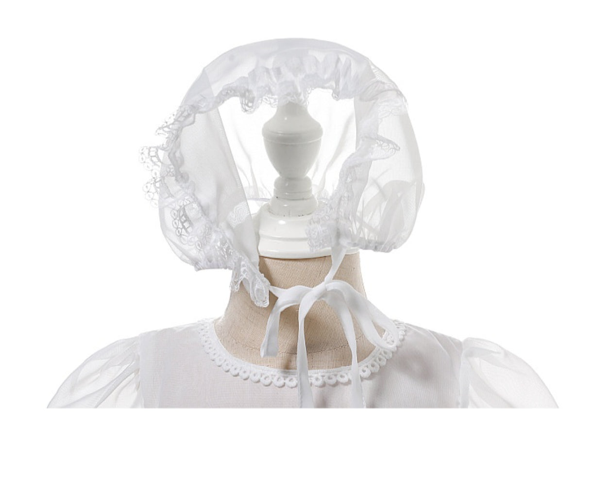 Lightweight Baby Girl Chiffon Lace Christening Dress – Infant Princess Outfit