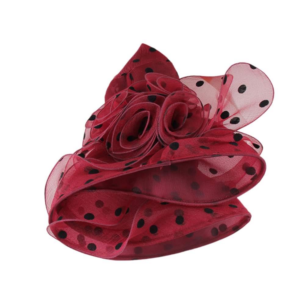 Elegant Women’s Wide Brim Sun Hat – Fold-able Floral & Polka Dot Summer Beach Hat for Outdoor Sun Protection and Garden Parties