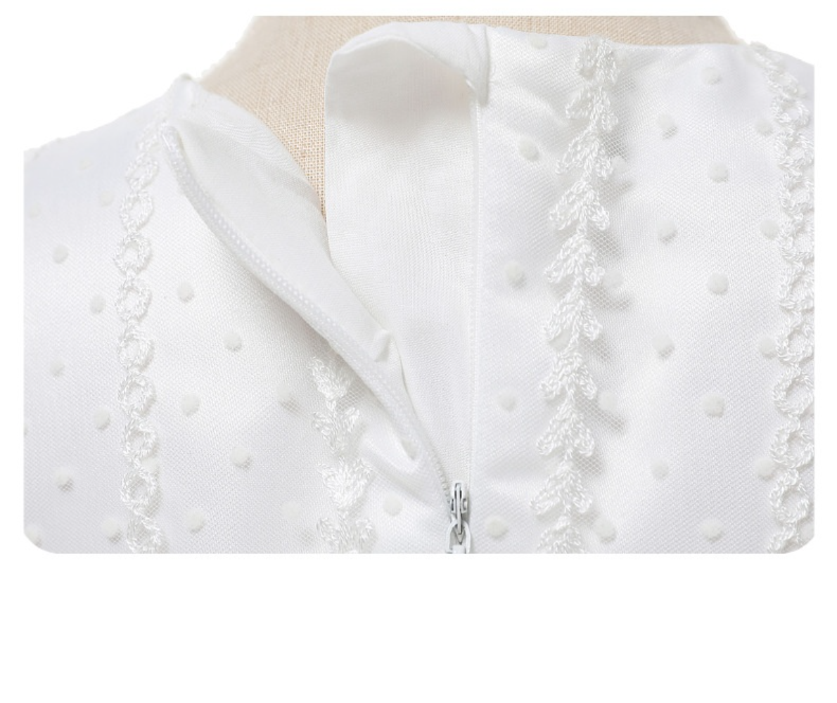 Baby Girl Lace Christening Dress Ivory Princess Gown Wedding Outfit