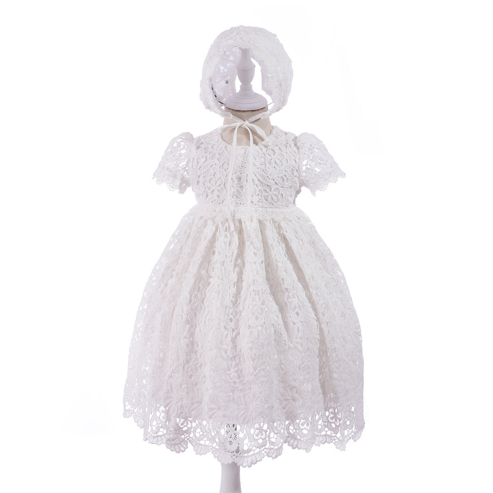 Baby Girl Lace Christening Dress – Princess Gown
