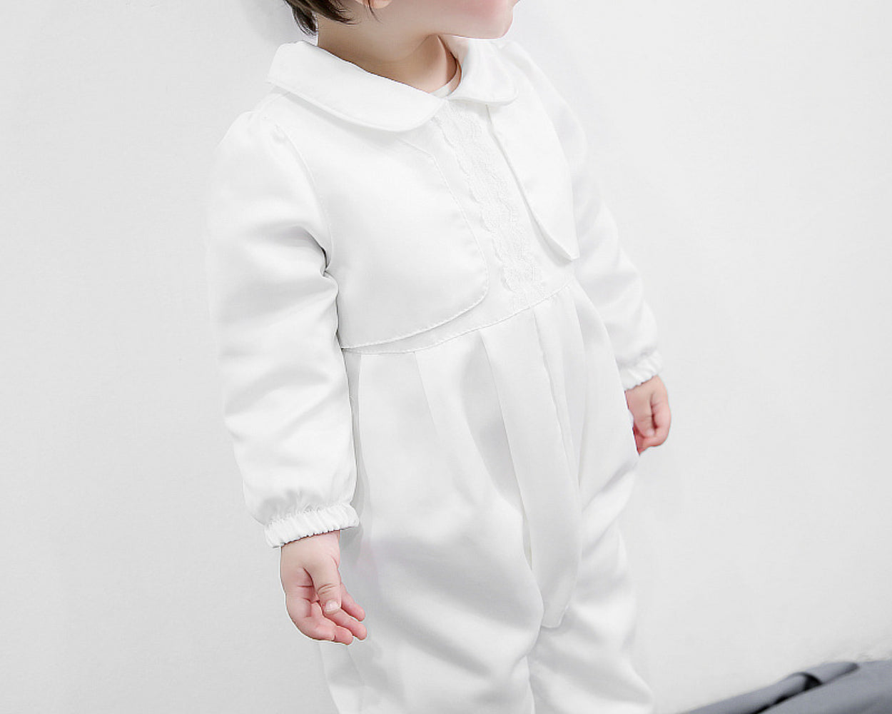 Baby Boy Christening Outfit with Hat – 2-Piece Baptism Suit