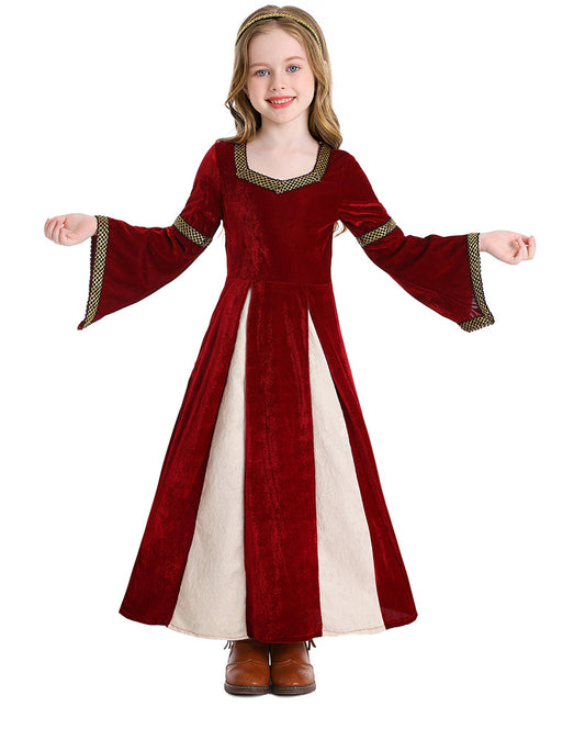 Medieval Princess Costume for Girls Renaissance Fancy Dress