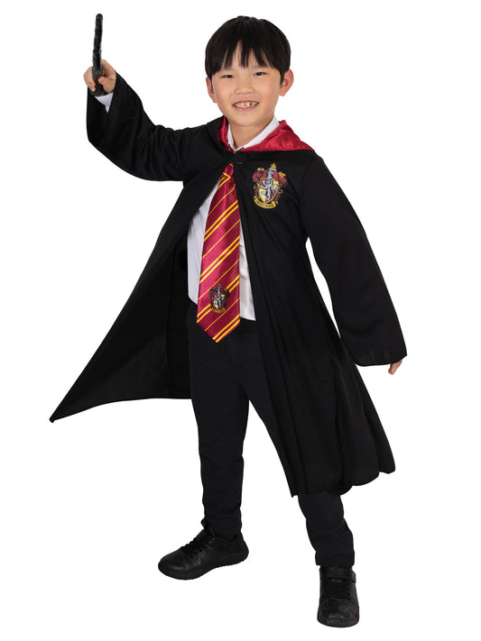 HARRY POTTER / GRYFFINDOR ROBE & WAND, CHILD SIZE 9+ Officially Licensed
