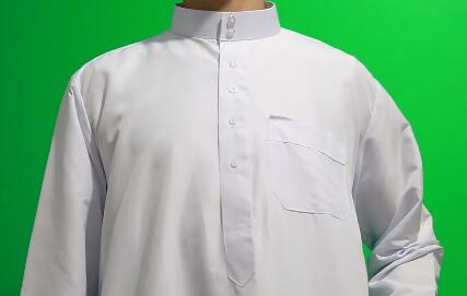 Mens Muslim Clothing Saudi Arab Long Sleeve Thobe Islamic Jubba Kaftan Long Robe Bisht