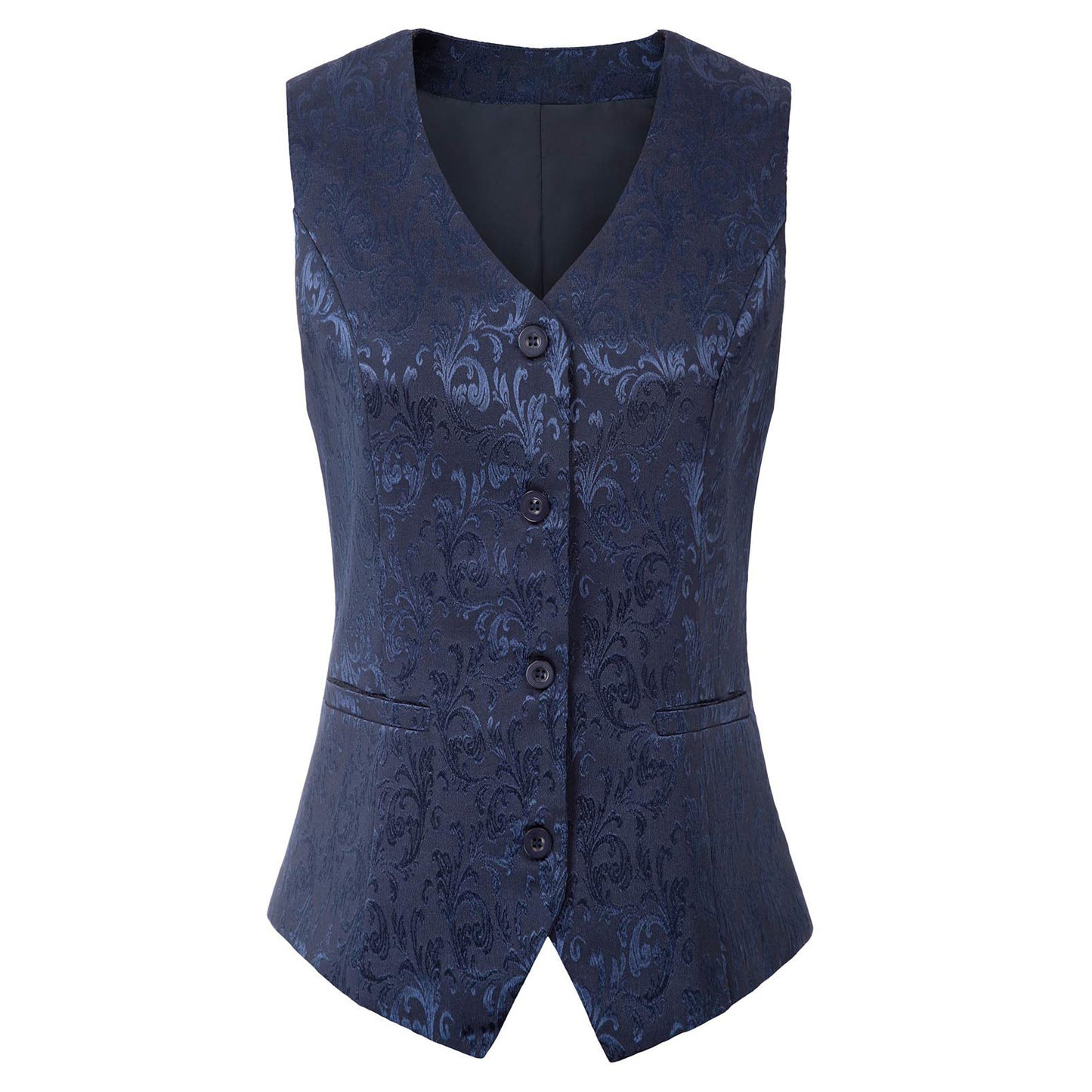 Plus Size Women Retro Jacquard Vest Steampunk Jacquard Vest Multi Color Party Costume Waistcoat