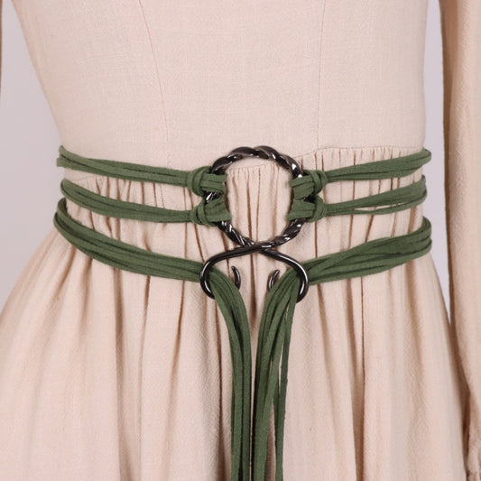 Womens Medieval Renaissance Belt Viking Dress Waist Sash Faux Leather