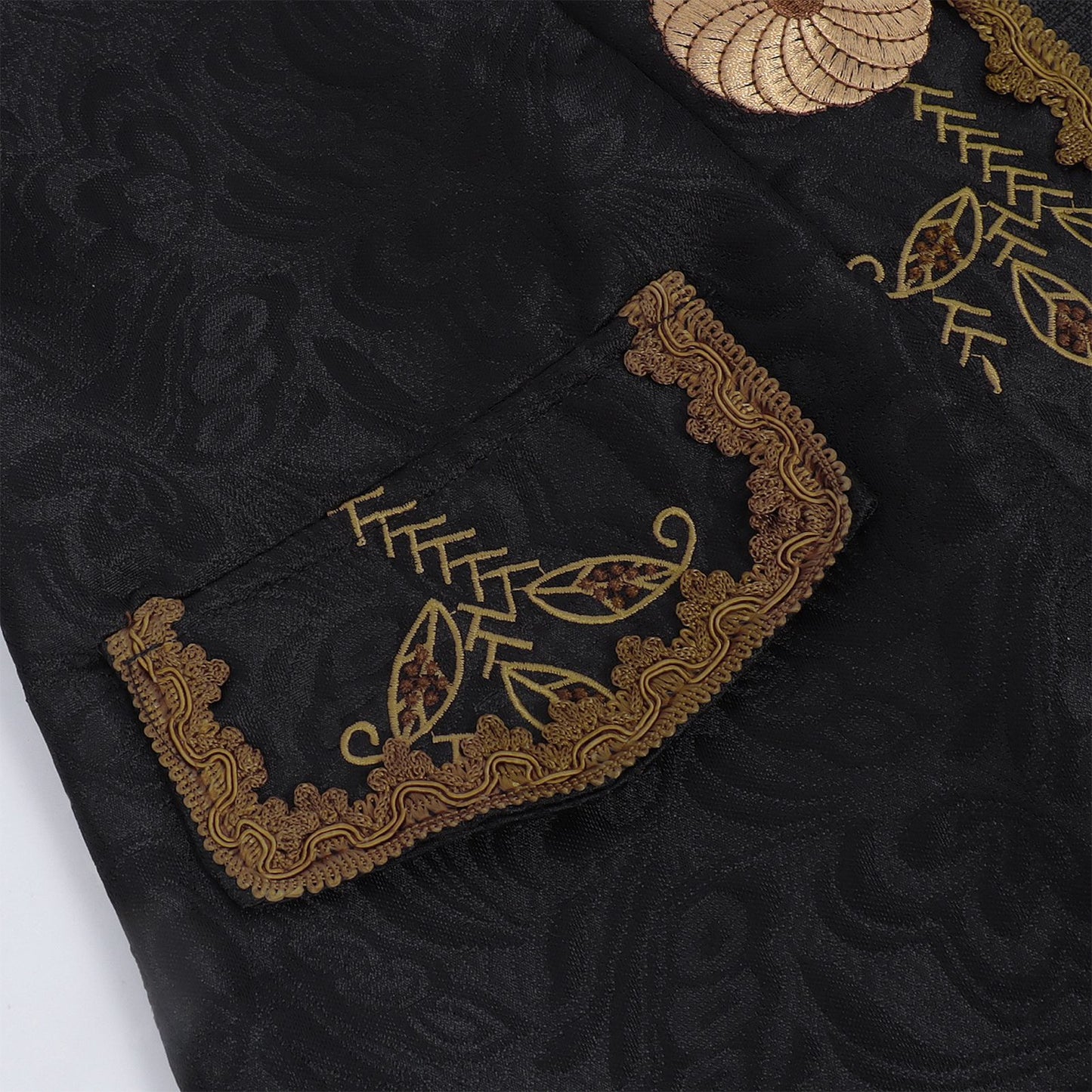 Luxury Vintage Jacquard Coat Medieval Retro Costume Steampunk Retro Men's Uniform Stand-up Collar Classic Bridgerton