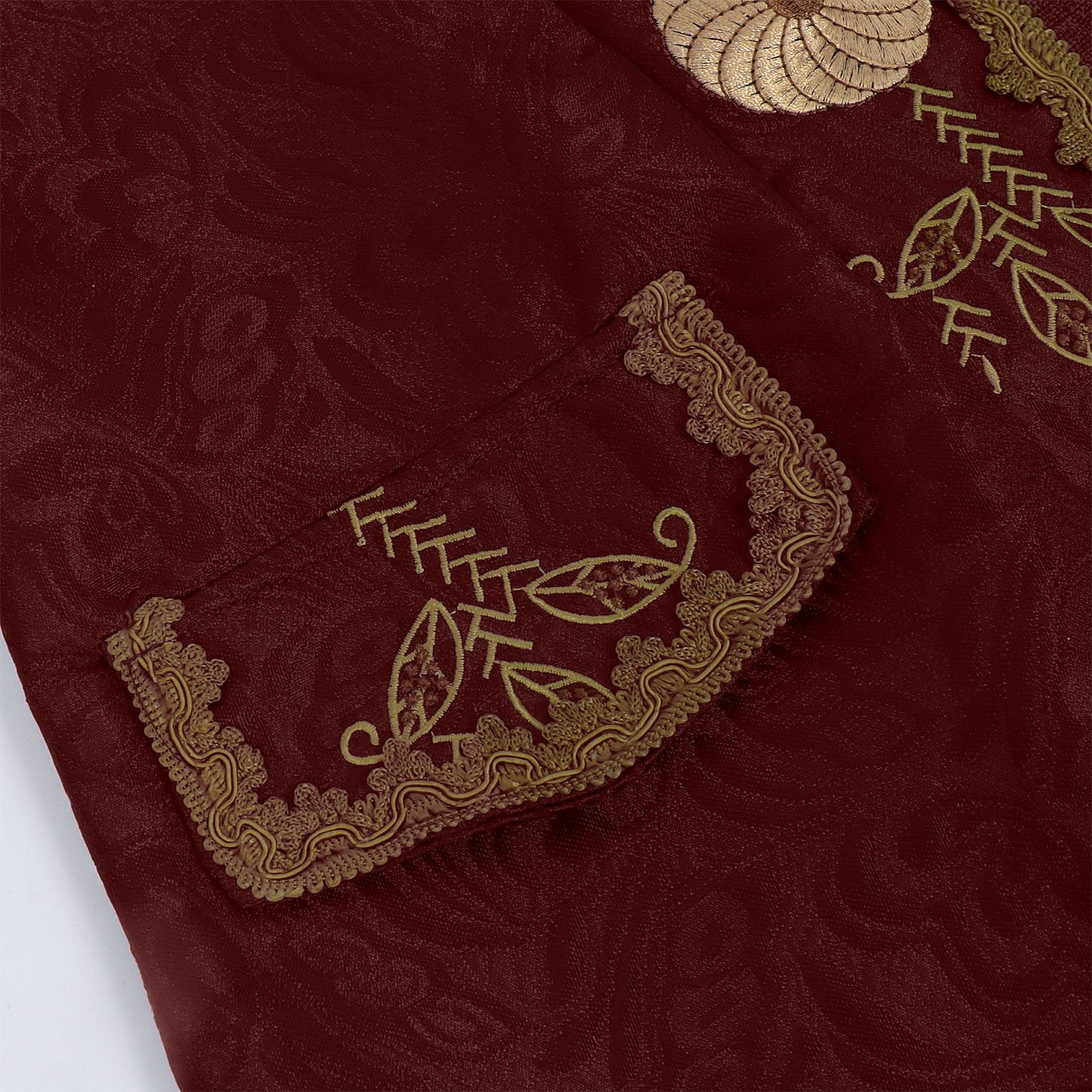 Luxury Vintage Jacquard Coat Medieval Retro Costume Steampunk Retro Men's Uniform Stand-up Collar Classic Bridgerton