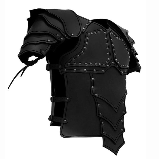 Medieval Viking Costume Armour – Layered Shoulder Pauldrons & Chestplate