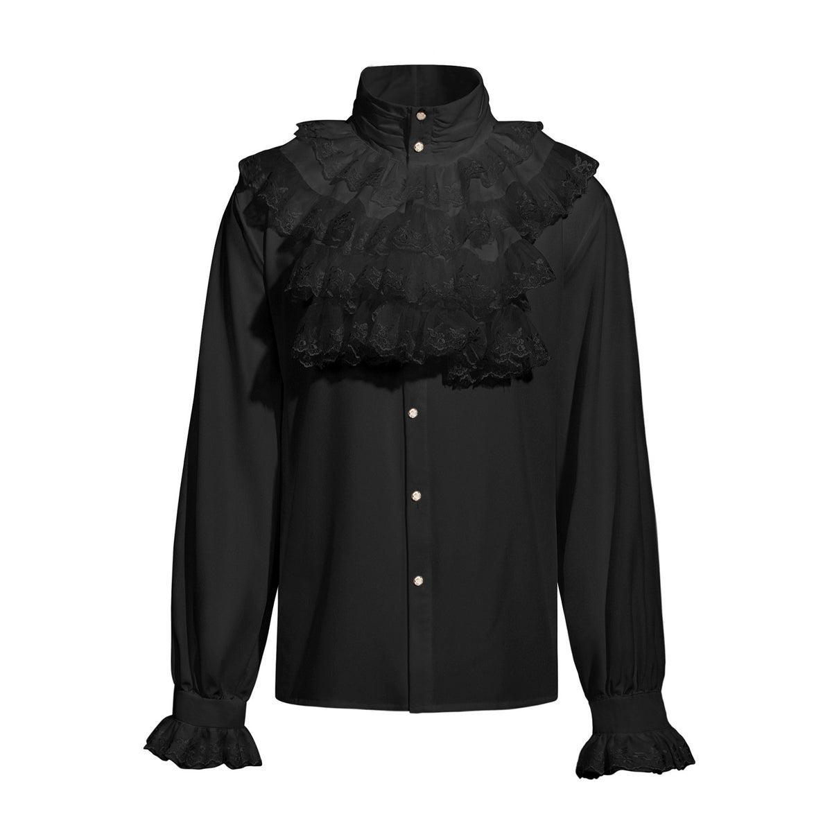 Men's Gothic Layered Ruffle Shirt – Victorian Vampire Costume