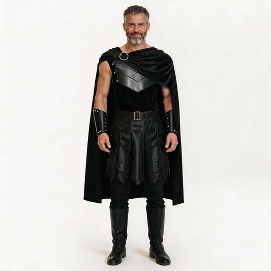 Men's Medieval Warrior Costume Set – Knight Spartan Gladiator Outfit