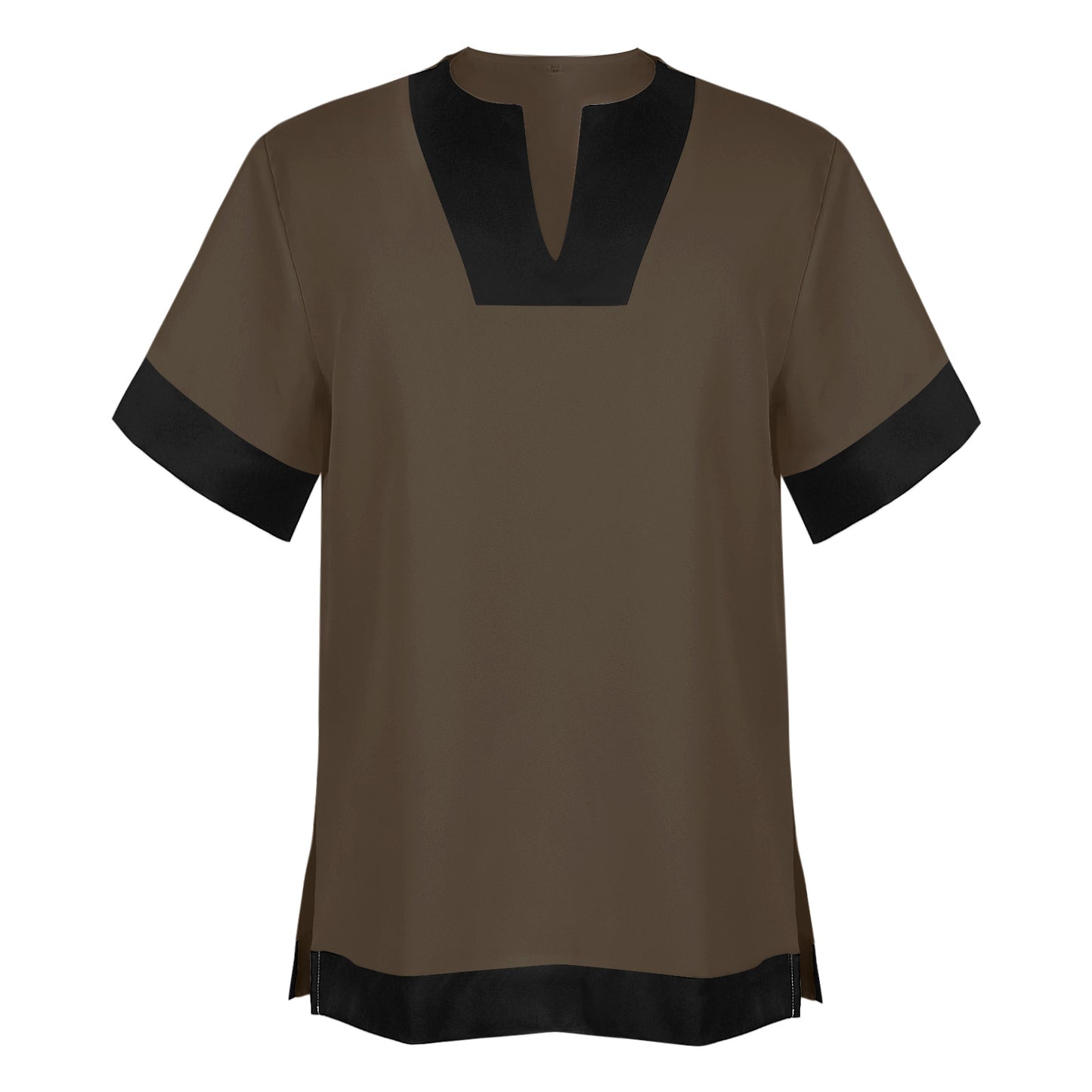 Short Sleeve Medieval Shirt Men's Warrior Top Ancient Theater Soldier Costumes