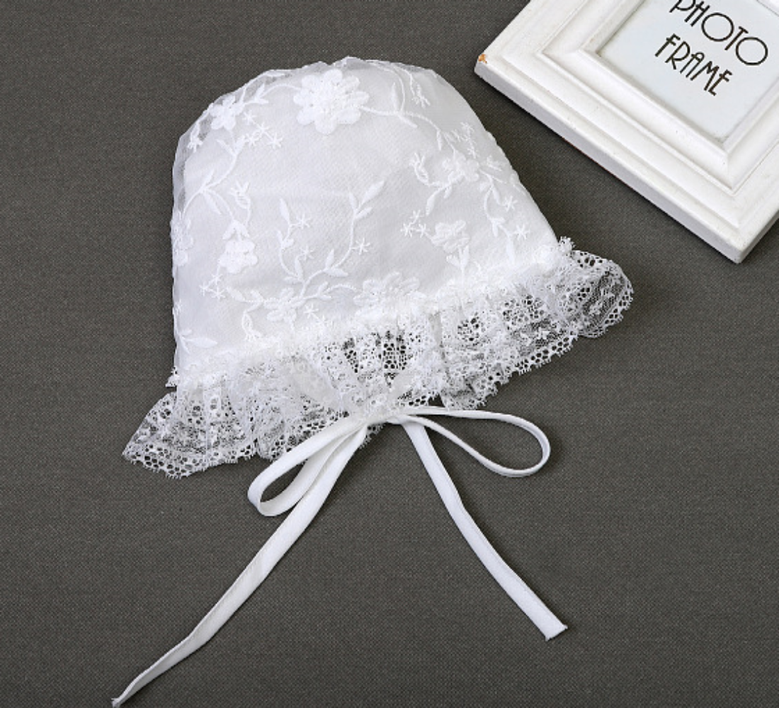 Lightweight Baby Girl Tulle Christening Dress – Ivory Princess Gown