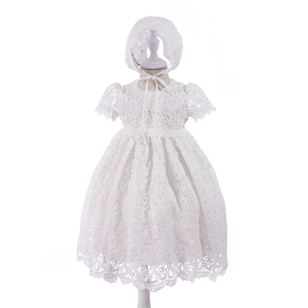 Baby Girl Lace Christening Dress – Princess Gown