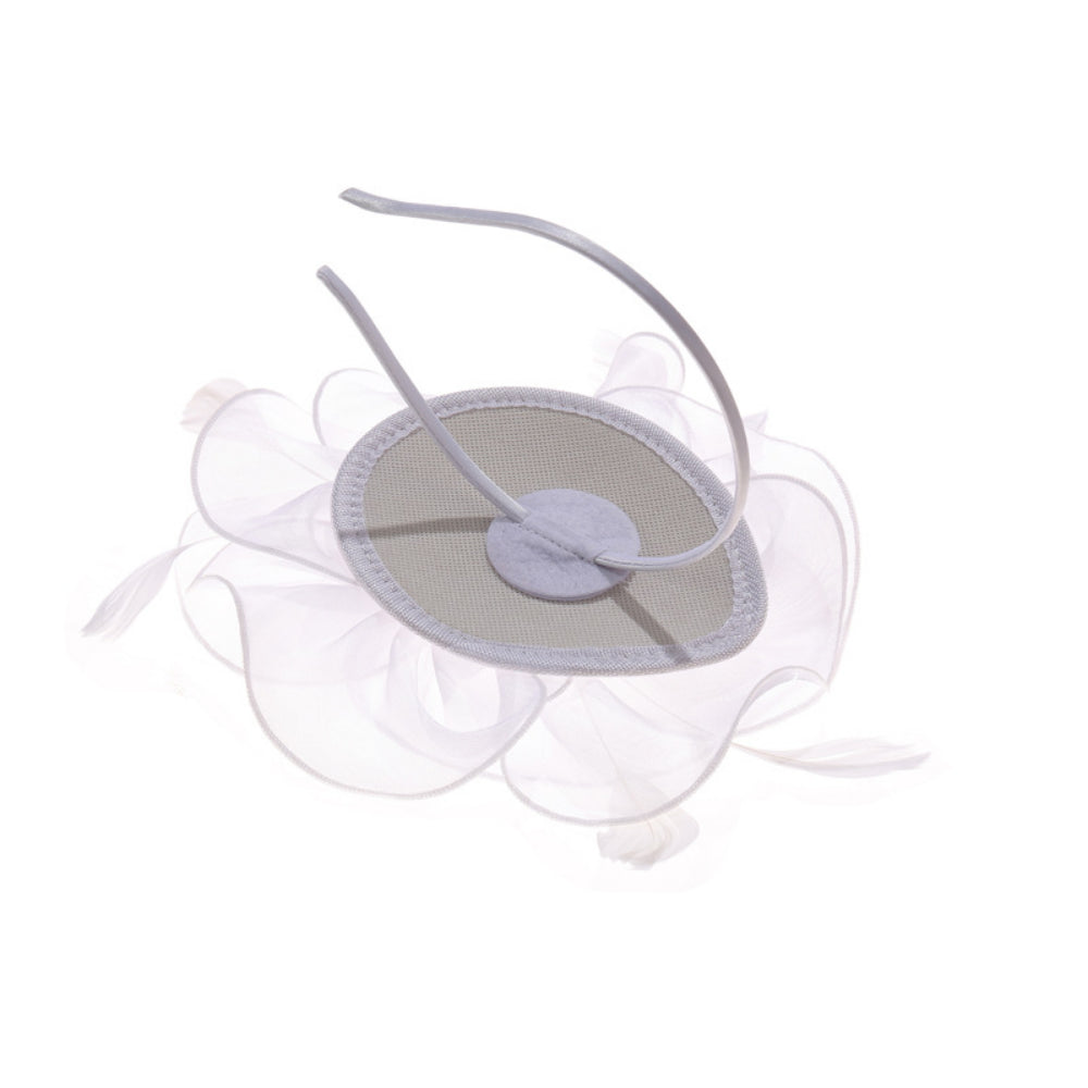 Elegant Women’s Faux Linen Feather Headpiece – Melbourne Cup Fascinator Hat for Weddings, Evening Parties, Races, and Formal Fashion Events
