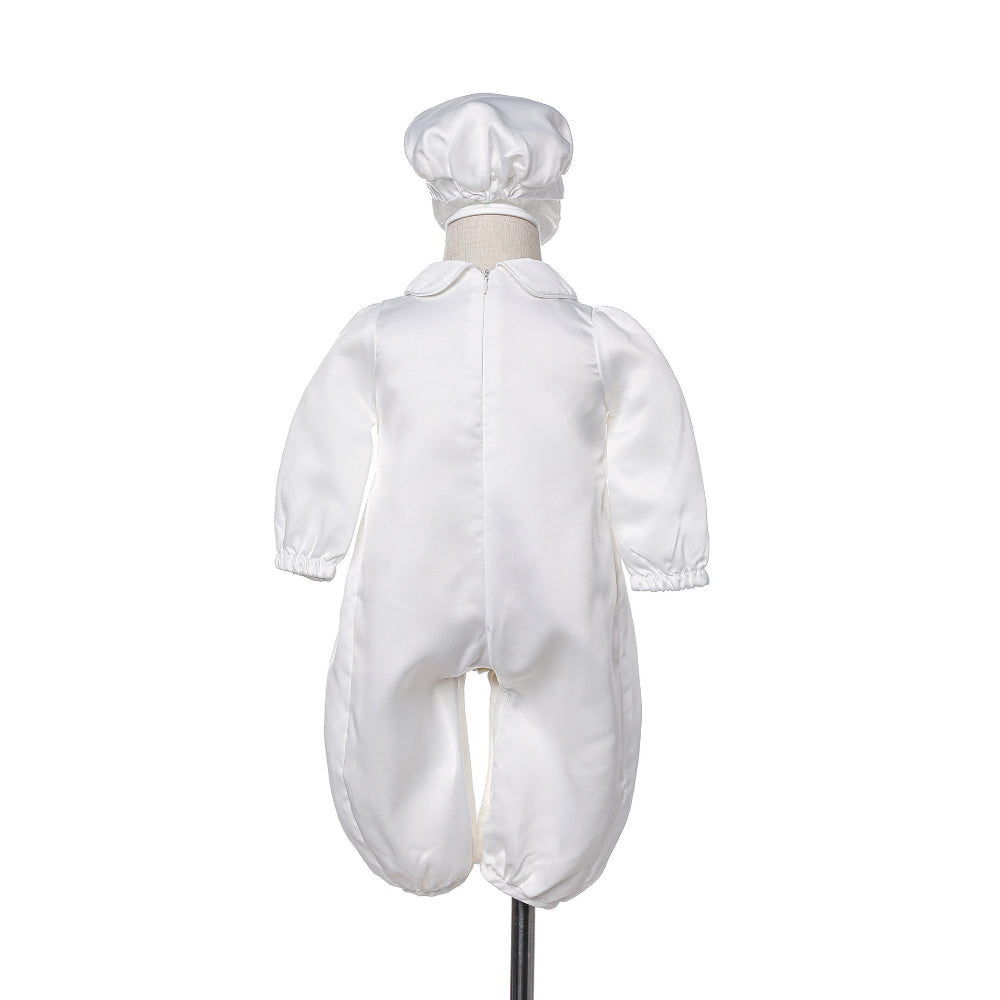 Baby Boy Christening Outfit with Hat – 2-Piece Baptism Suit