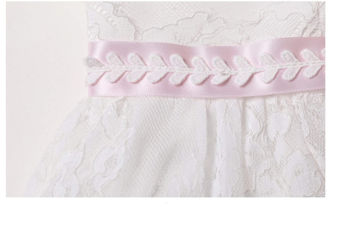 Baby Girl Long Lace Christening Gown – Princess Baptism Dress