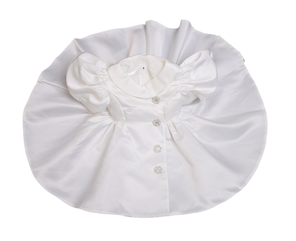 Baby Girl Christening Dress – Puffy Princess Tulle Gown