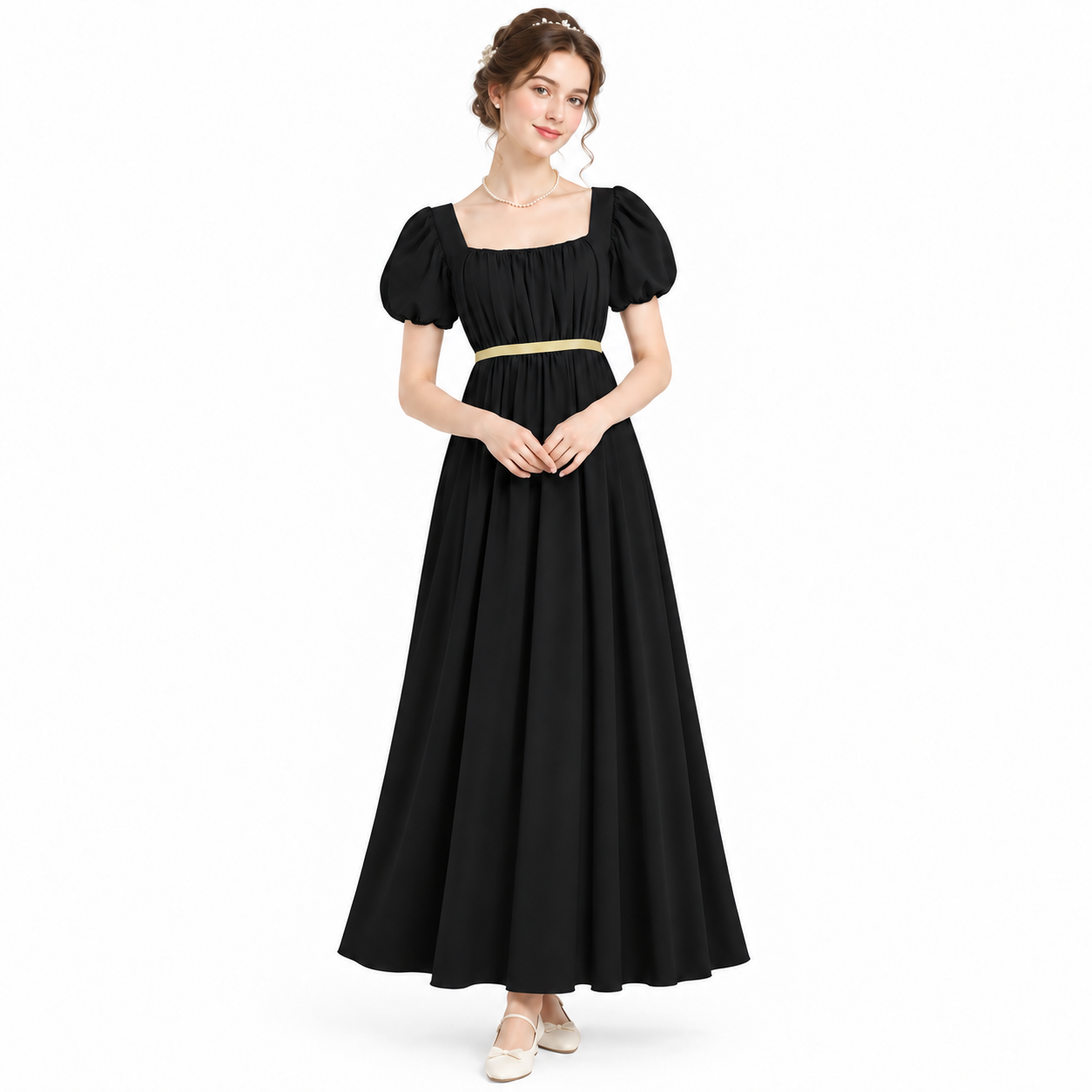 Women's Regency Empire Waist Dress – Jane Austen Period Costume