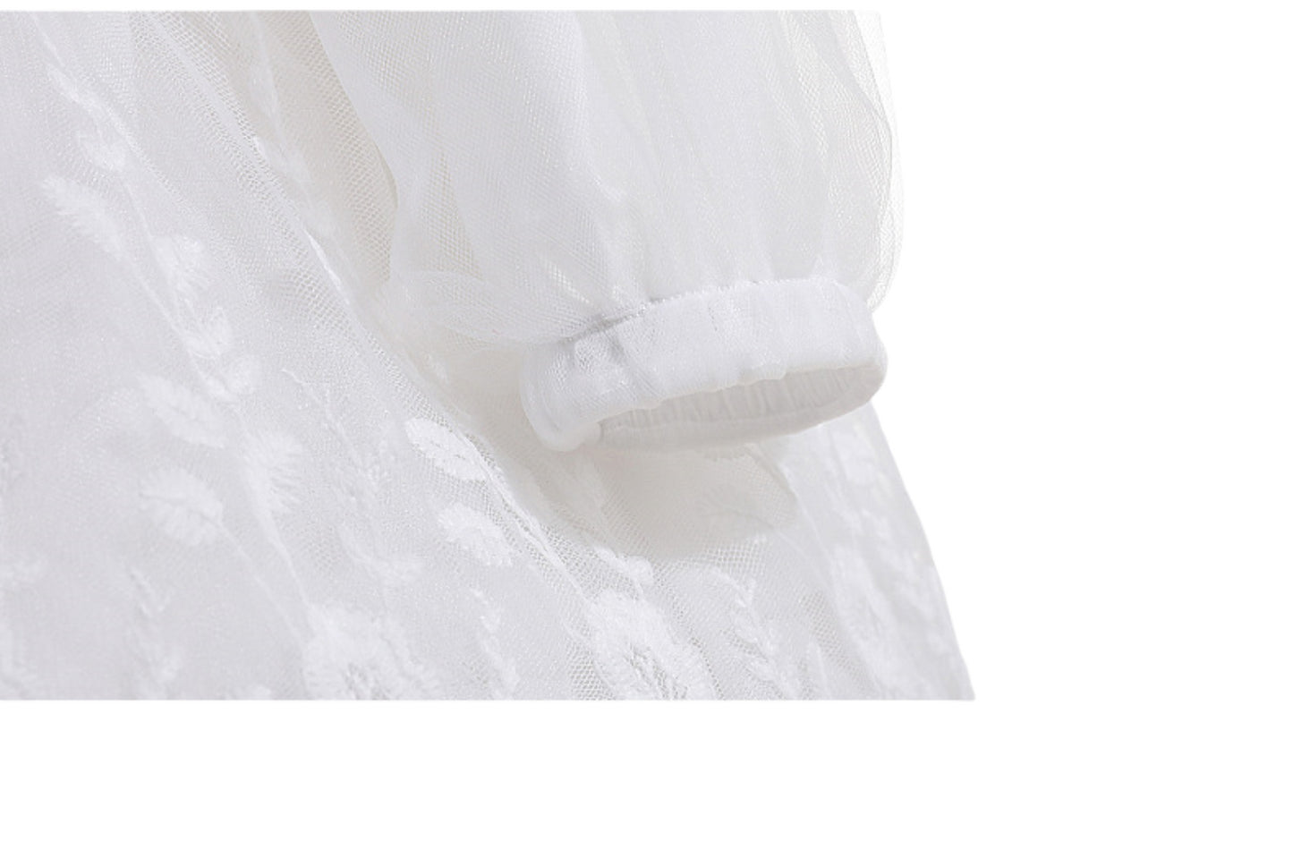 Long Sleeve Baby Girl Christening Dress – Spring Autumn Lace Princess Gown