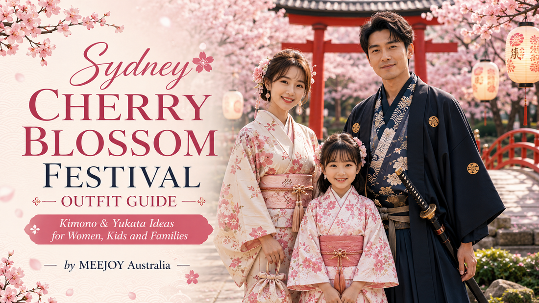 Sydney Cherry Blossom Festival Outfit Guide: Kimono & Yukata Ideas for Women, Kids and Families