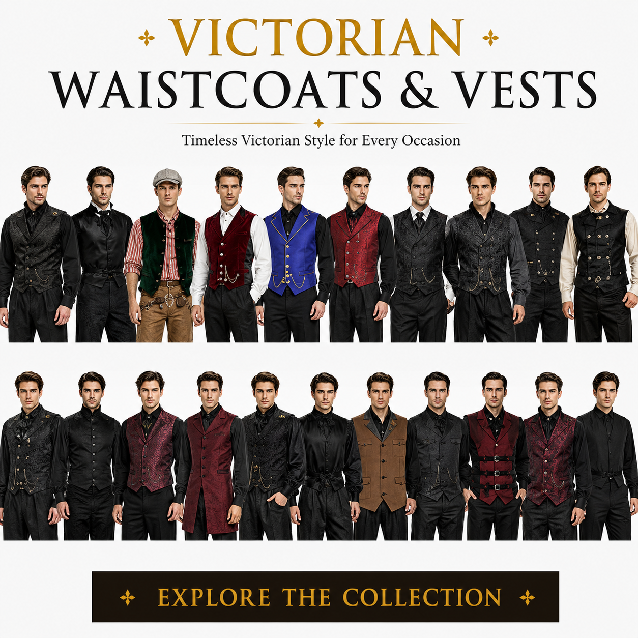 Victorian Waistcoats & Vests Australia | MEEJOY