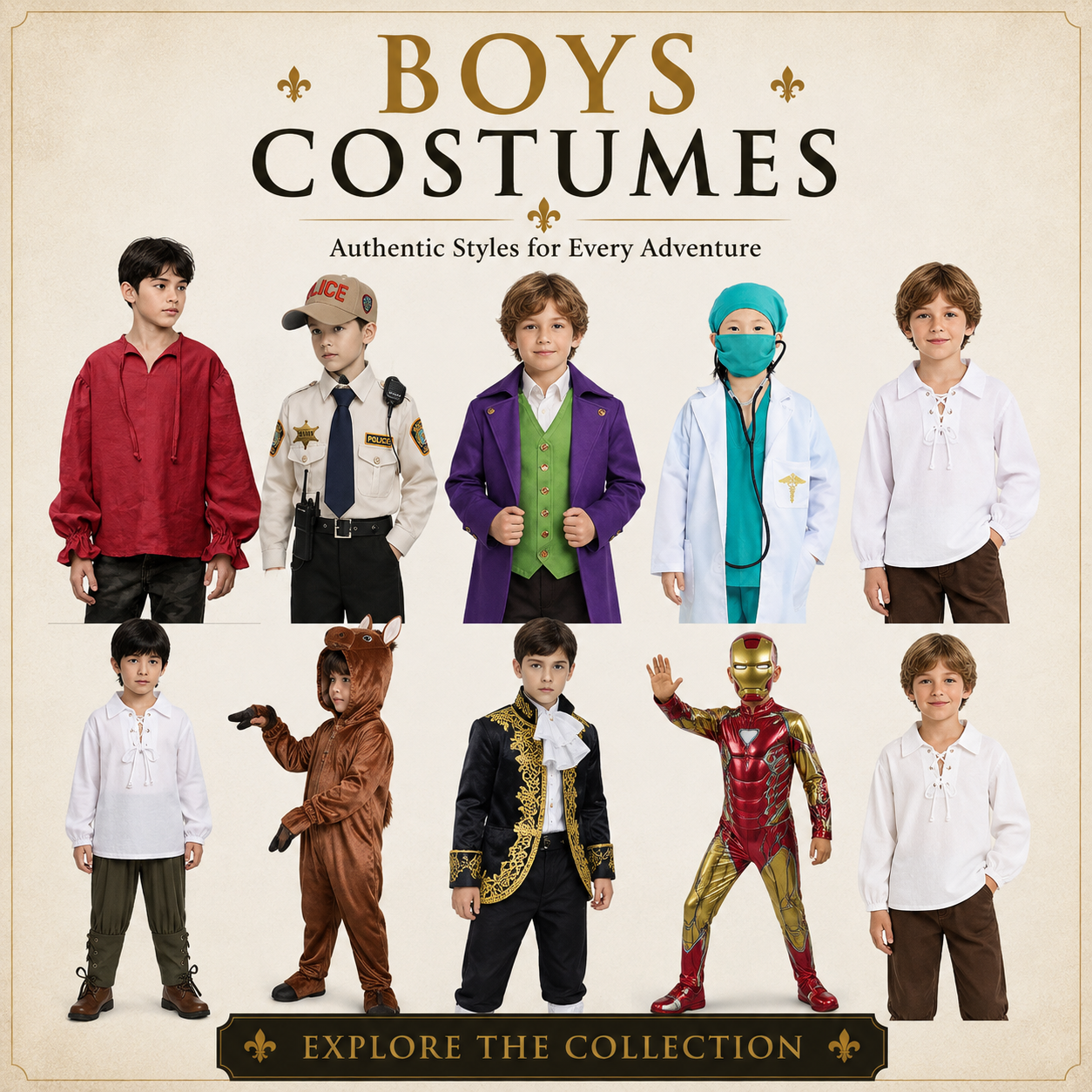 Boys Costumes Medieval Ren Faire Australia | Book Week & Halloween | MEEJOY