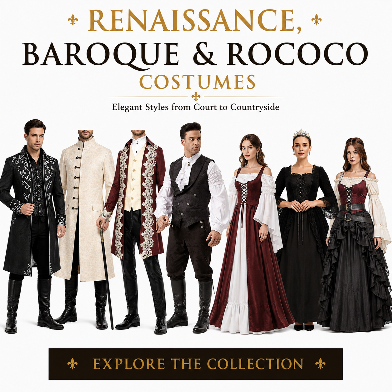 Renaissance Costumes Australia | Baroque & Rococo | MEEJOY