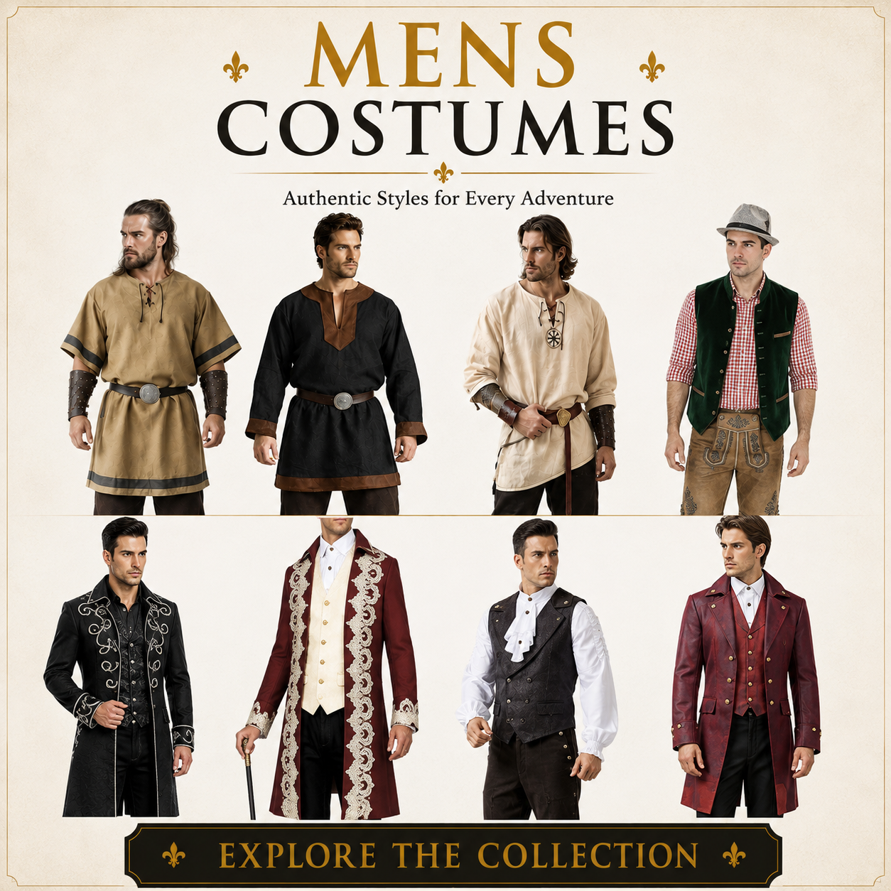 Men's Costumes Australia | Medieval, Victorian & More | MEEJOY