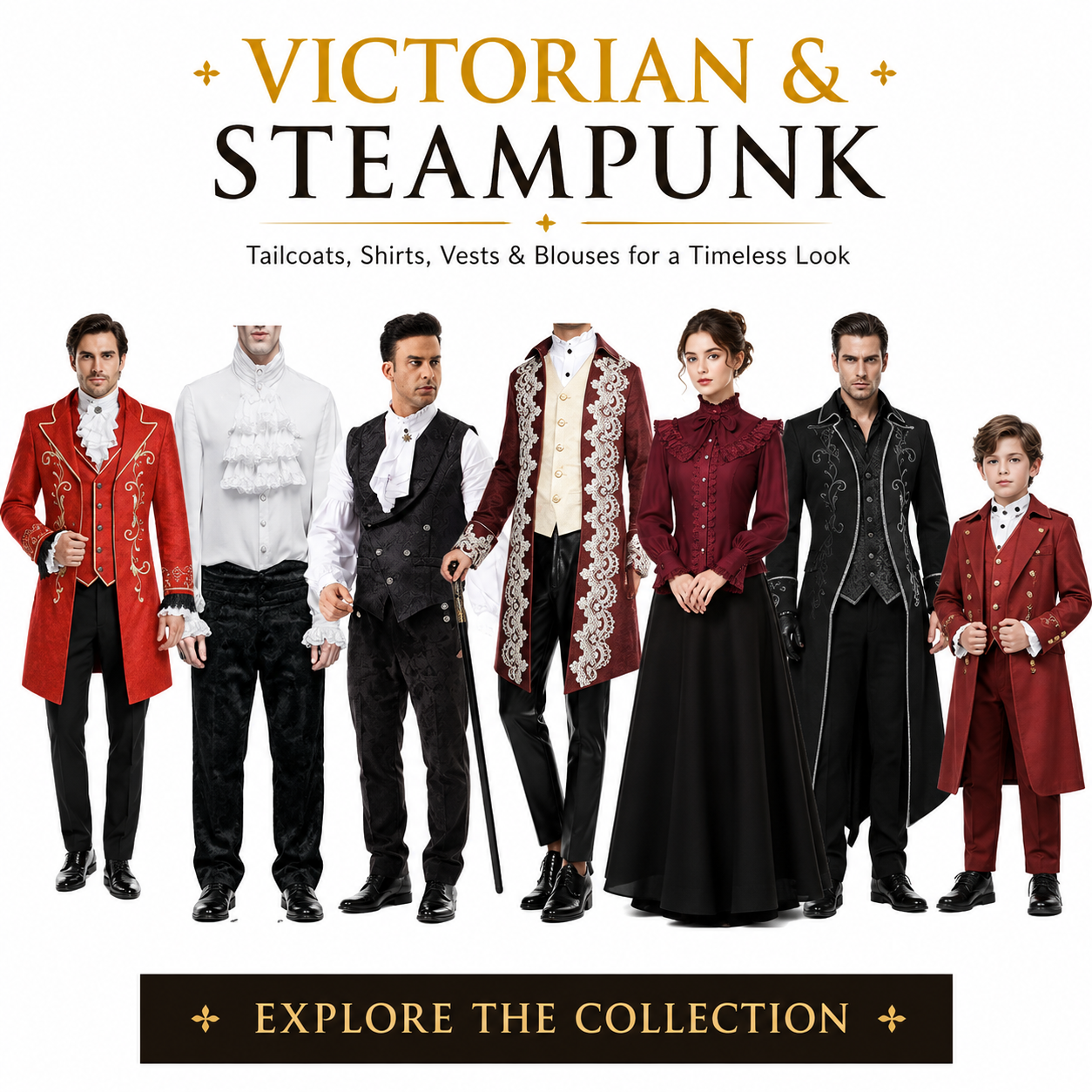 Victorian & Steampunk Costumes Australia | MEEJOY
