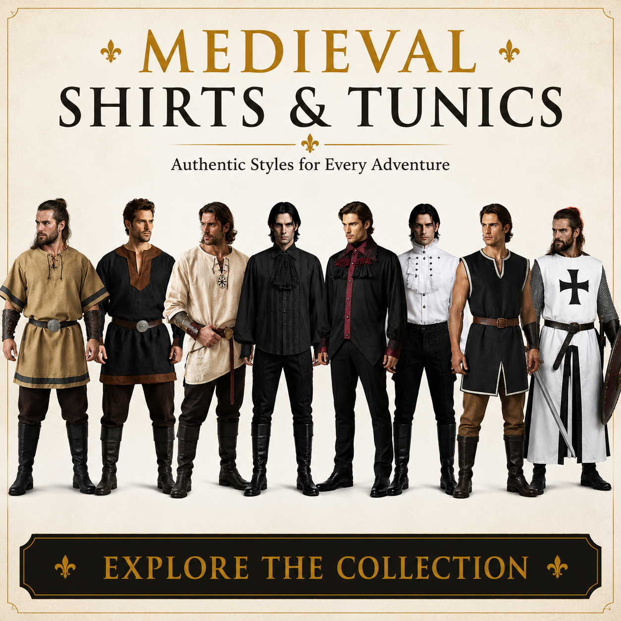Medieval shirts and Renaissance costume tunics Australia