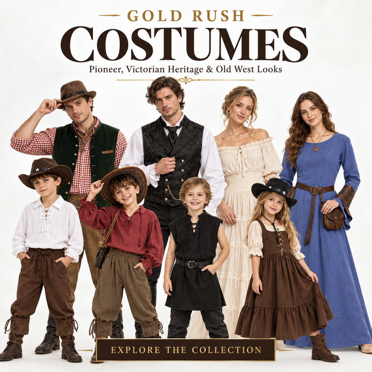 Gold Rush Costumes Australia | Victorian & Old West | MEEJOY