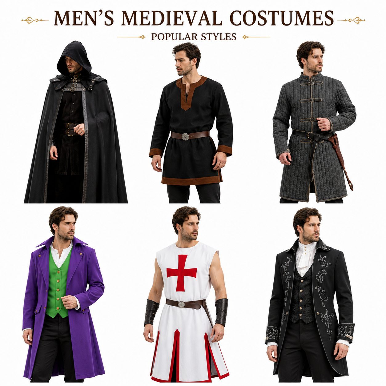 Men's medieval Renaissance Viking and LARP costumes by MEEJOY