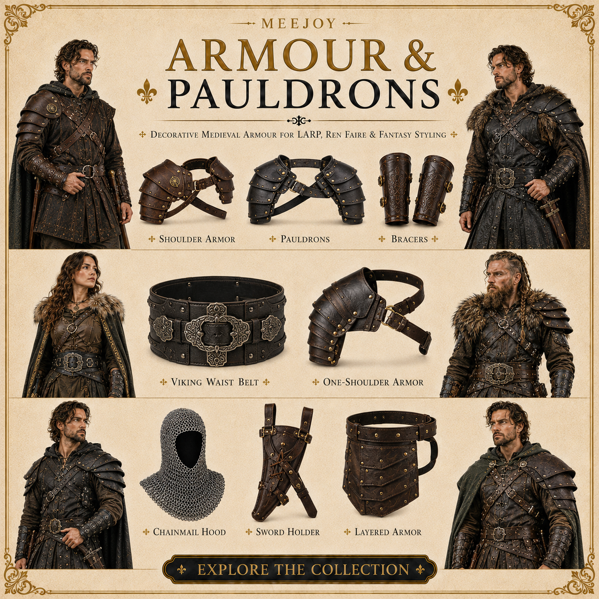 Medieval Armour & Pauldrons Australia | MEEJOY