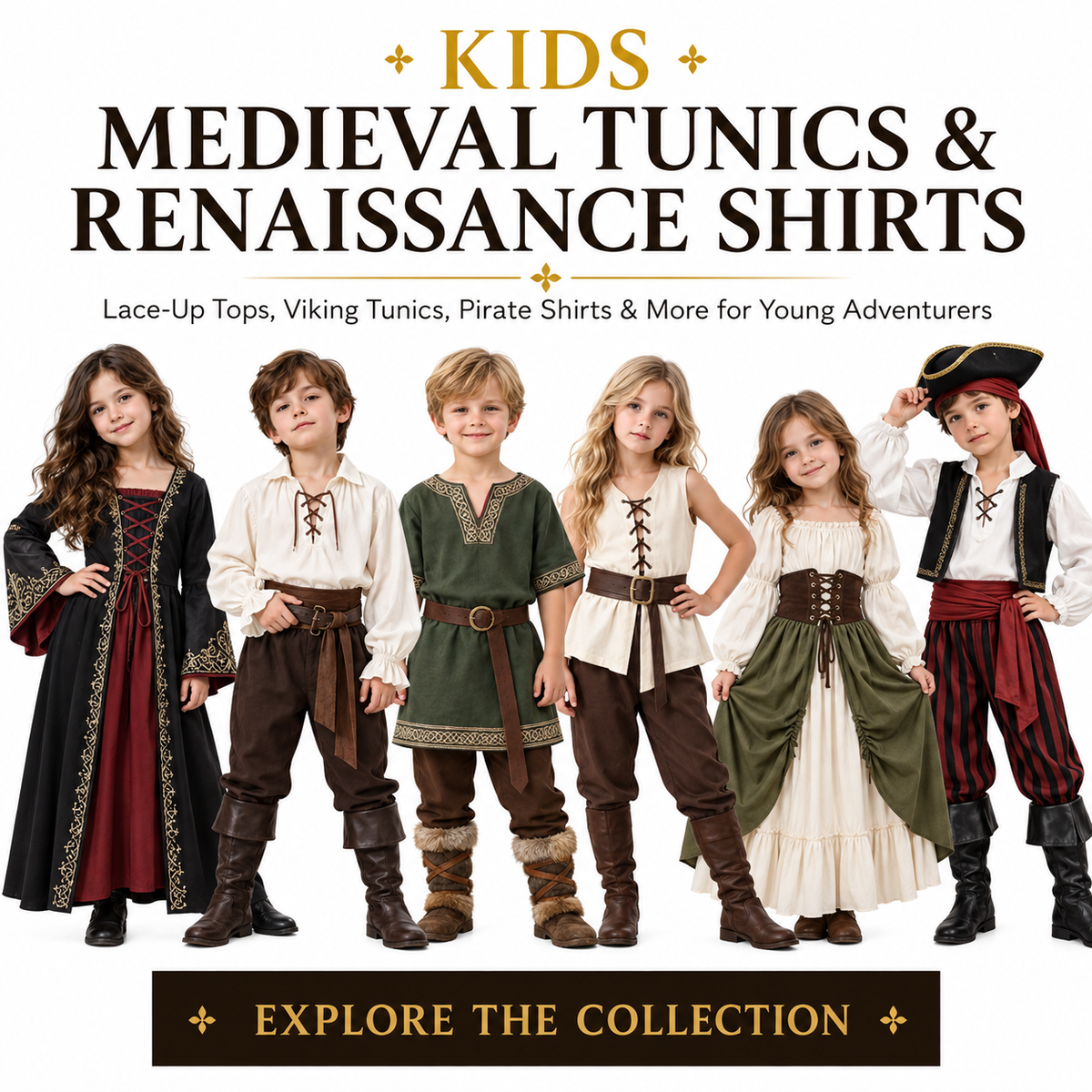 Kids Tunics Australia | Medieval & Renaissance Costumes | MEEJOY