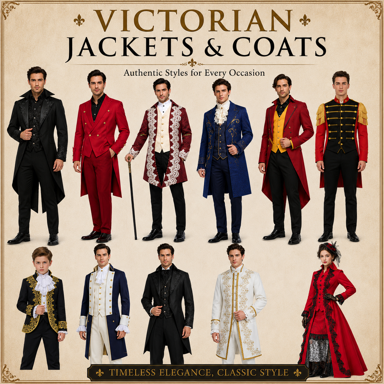 Victorian Jackets & Steampunk Coats Australia | MEEJOY