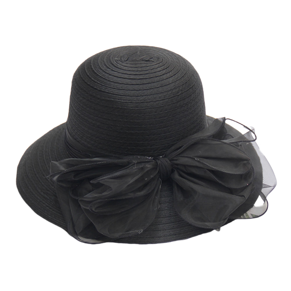 Women’s Bucket Sun Hat – Mesh Bow Design, Foldable, Breathable Summer UV Protection Hat for Travel