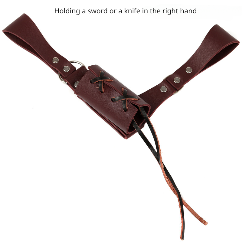 European Medieval Crusader Sword Hanger - PU Leather