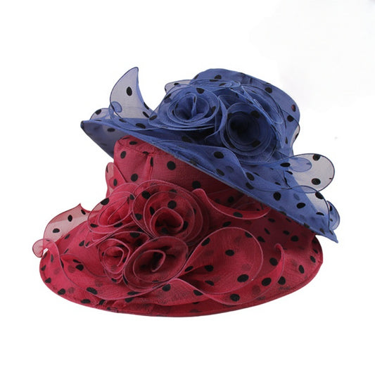 Elegant Women’s Wide Brim Sun Hat throwback hat costumes