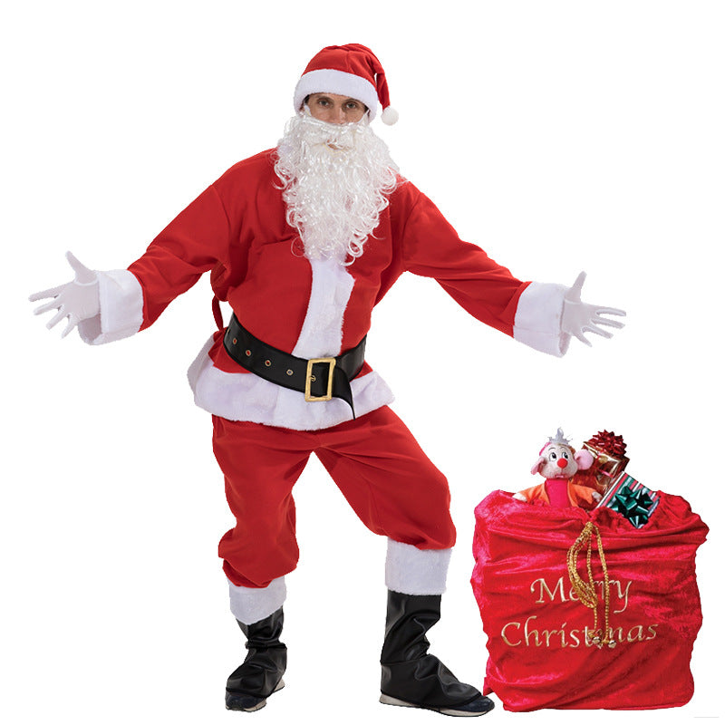 Large Christmas Gift Bag Santa Sack Red Velvet Merry Christmas Lucky Bag 75×89cm