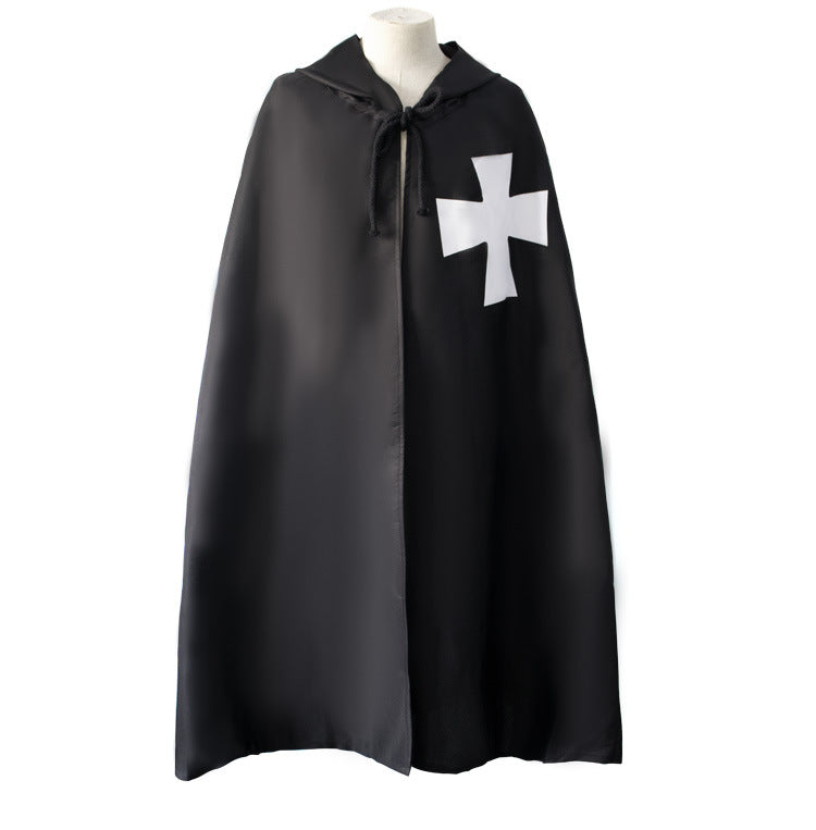 Crusader Cosplay Templar Knight Cross C Cloak Robe Medieval Costume