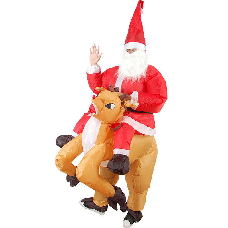 Christmas Funny Cartoon Doll Costume | Inflatable Reindeer Costume for Adults