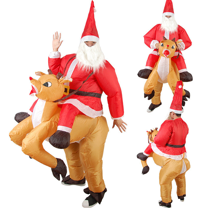 Christmas Funny Cartoon Doll Costume | Inflatable Reindeer Costume for Adults